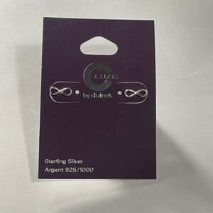 Sterling Silver Infinity Studs Claires Luxe Hypoallergenic